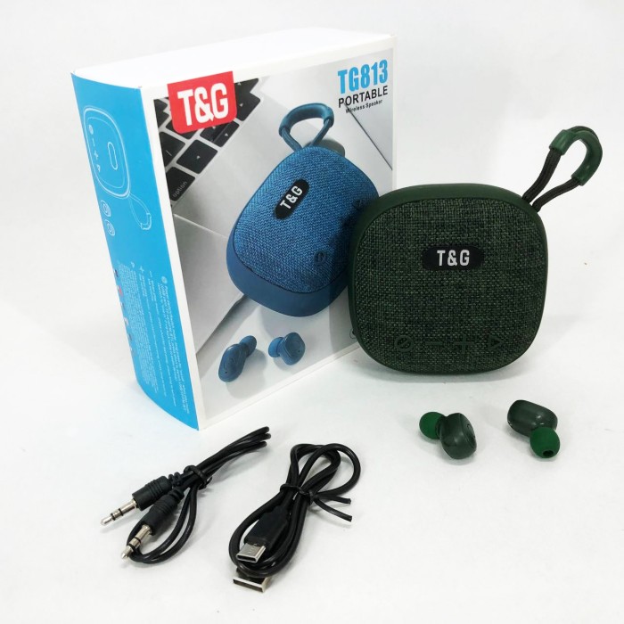 Портативна колонка bluetooth стерео TG813, Колонка акумуляторна Музична з блютузом і флешкою TZ-11