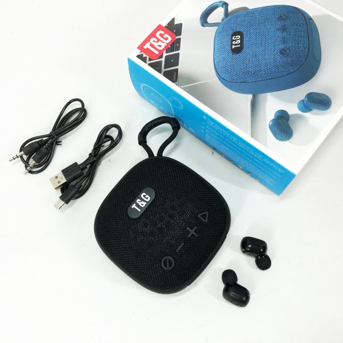 Колонка-Bluetooth із навушниками TG813. Колір: чорний