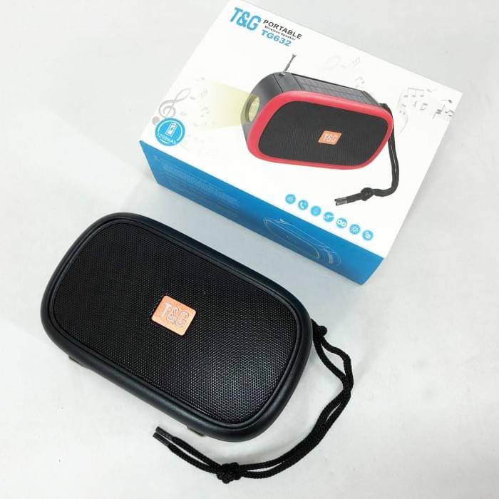 Bluetooth-колонка TG632 з радіо, ліхтарем, сонячною батареєю та гучномовцем. RZ-277 Колір: чорний