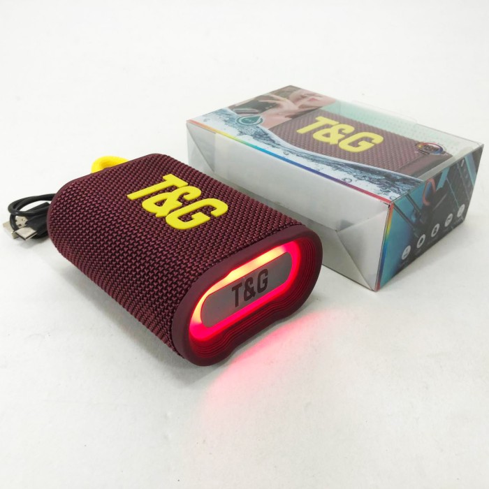 Маленька колонка для вулиці TG396, Бюджетна Bluetooth колонка Bluetooth з led підсвічуванням BA-66