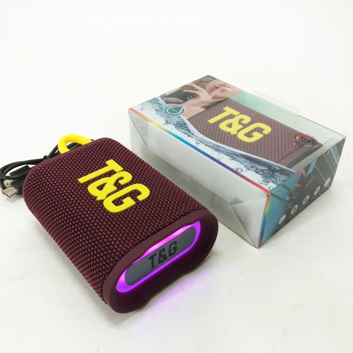 Маленька колонка для вулиці TG396, Бюджетна Bluetooth колонка Bluetooth з led підсвічуванням BA-66