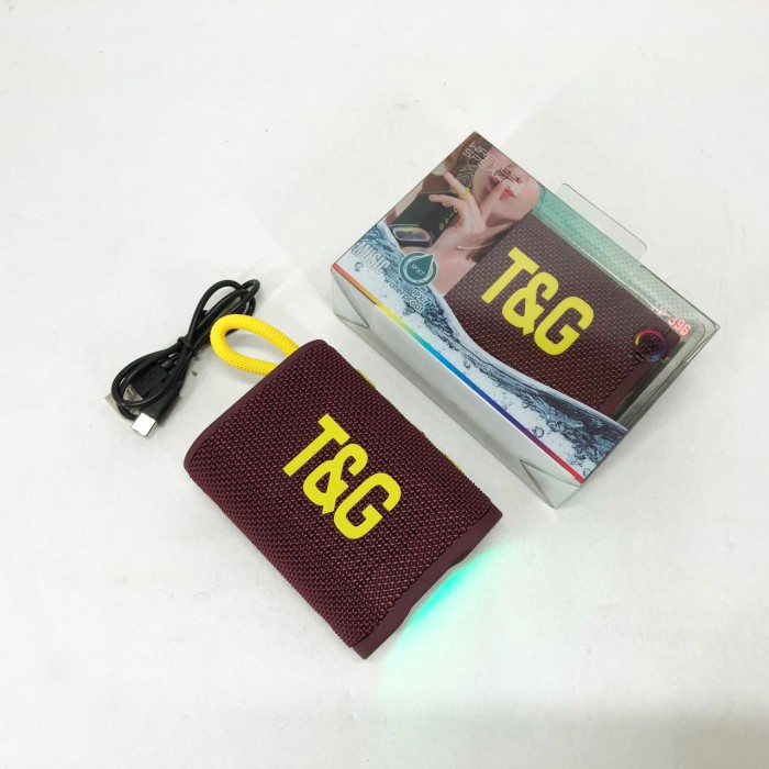 Маленька колонка для вулиці TG396, Бюджетна Bluetooth колонка Bluetooth з led підсвічуванням BA-66