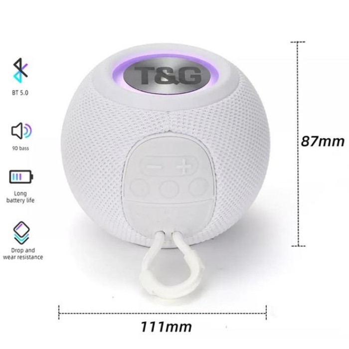 Bluetooth колонка з зарядкою від usb TG337, Бездротова портативна колонка для музики MV-15