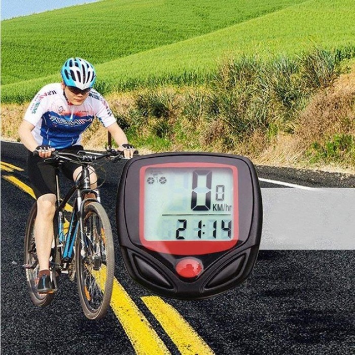 Електро спідометр на велосипед, Велокомп'ютер одометр спідометр Велосипедний провідний ZL-71