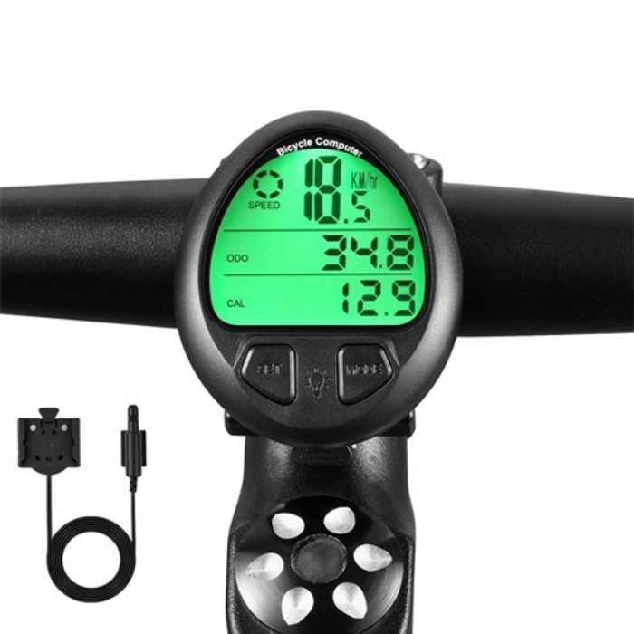 Електронний спідометр для велосипеда, Велокомп'ютер одометр, Велокомп'ютери спідометри YB-34