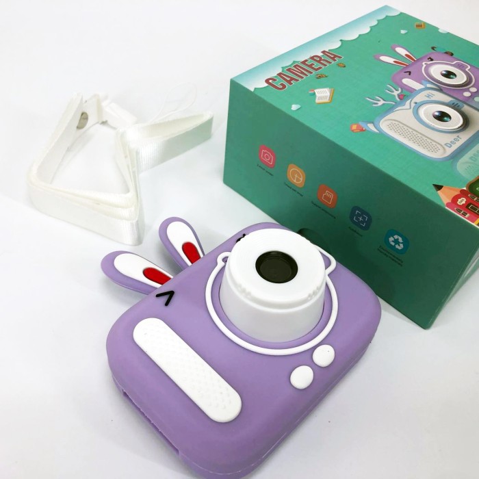 Дитячий цифровий фотоапарат X900 Rabbit Колір: фіолетовий VB-48