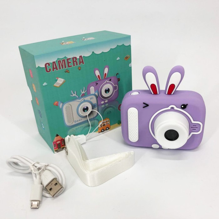 Дитячий цифровий фотоапарат X900 Rabbit Колір: фіолетовий