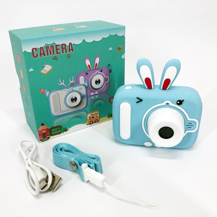 Дитячий цифровий фотоапарат X900 Rabbit Колір: блакитний