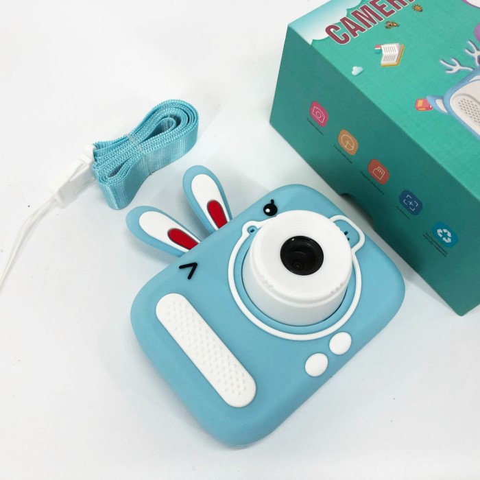 Дитячий цифровий фотоапарат X900 Rabbit Колір: блакитний OQ-61