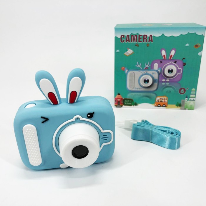 Дитячий цифровий фотоапарат X900 Rabbit Колір: блакитний OQ-61