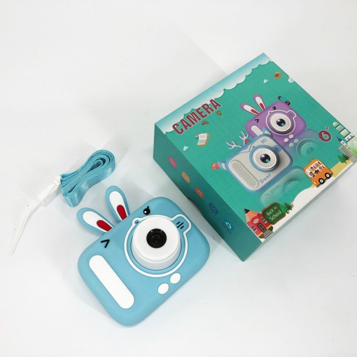 Дитячий цифровий фотоапарат X900 Rabbit Колір: блакитний OQ-61