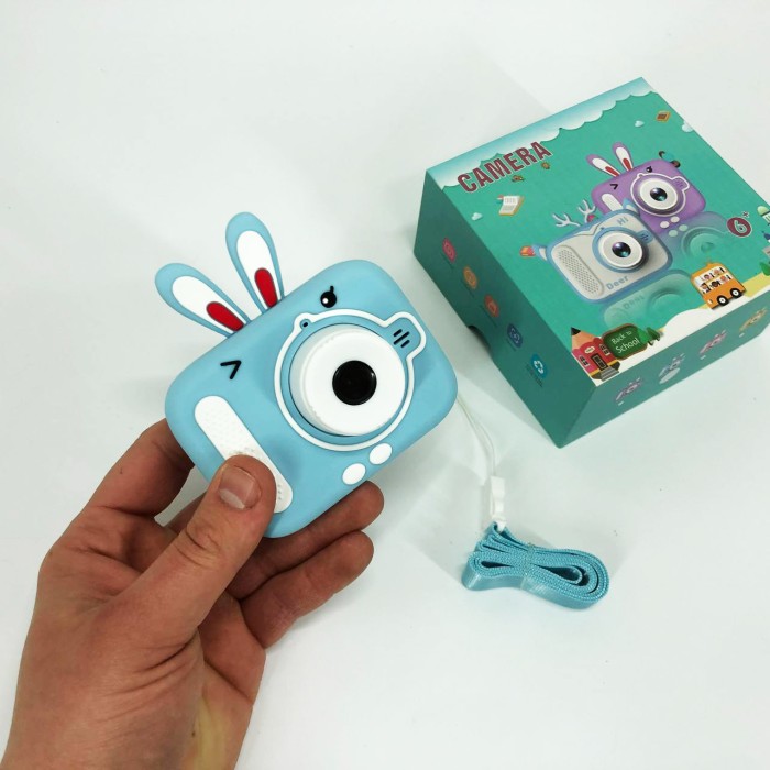 Дитячий цифровий фотоапарат X900 Rabbit Колір: блакитний VF-35