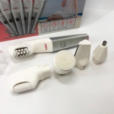 Портативна електрична щітка для ступень VGR 5 в 1 V-752, Акумуляторний епілятор для гоління ніг JY-68