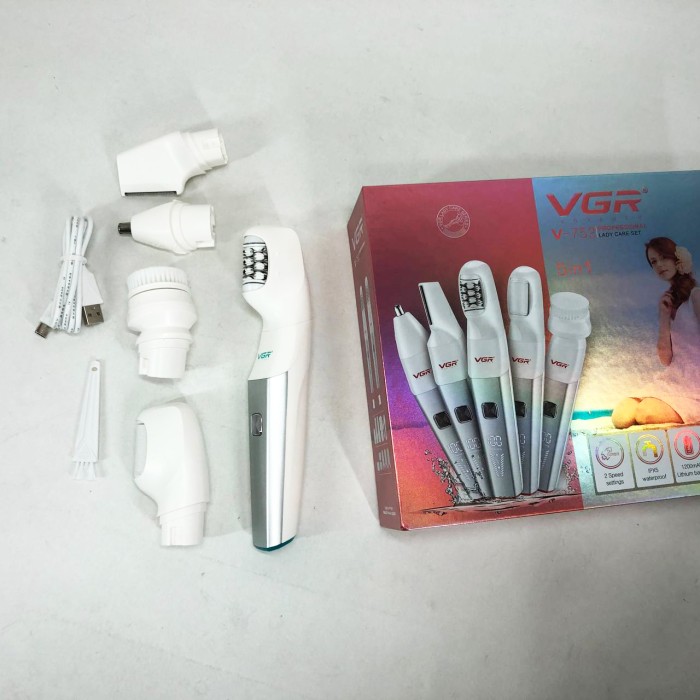Тример для дівчат жінок дівчаток VGR 5 в 1 V-752, Електрична машинка для чищення п'ят CP-92