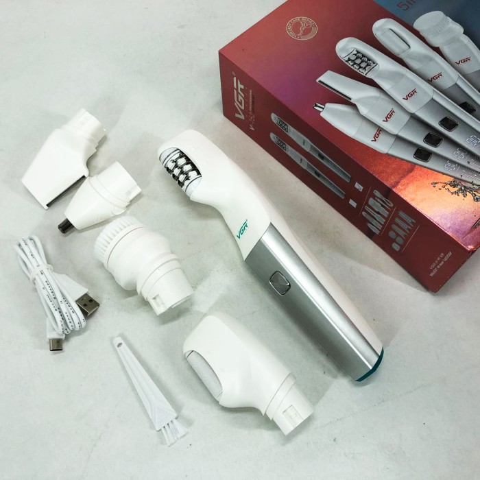 Тример для дівчат жінок дівчаток VGR 5 в 1 V-752, Електрична машинка для чищення п'ят CP-92