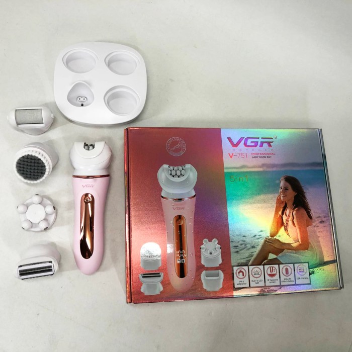 Якісний тример для інтимних зон VGR 5 в 1 V-751, Жіночий тример для інтимних місць NX-17