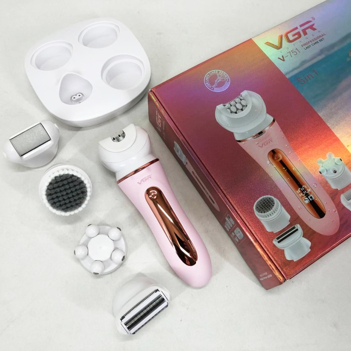 Якісний тример для інтимних зон VGR 5 в 1 V-751, Жіночий тример для інтимних місць NX-17