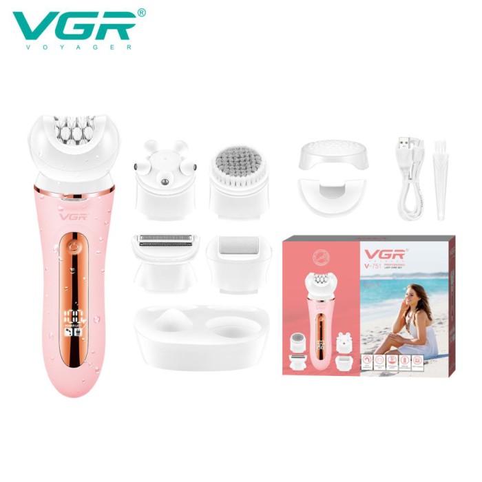 Якісний тример для інтимних зон VGR 5 в 1 V-751, Жіночий тример для інтимних місць NX-17