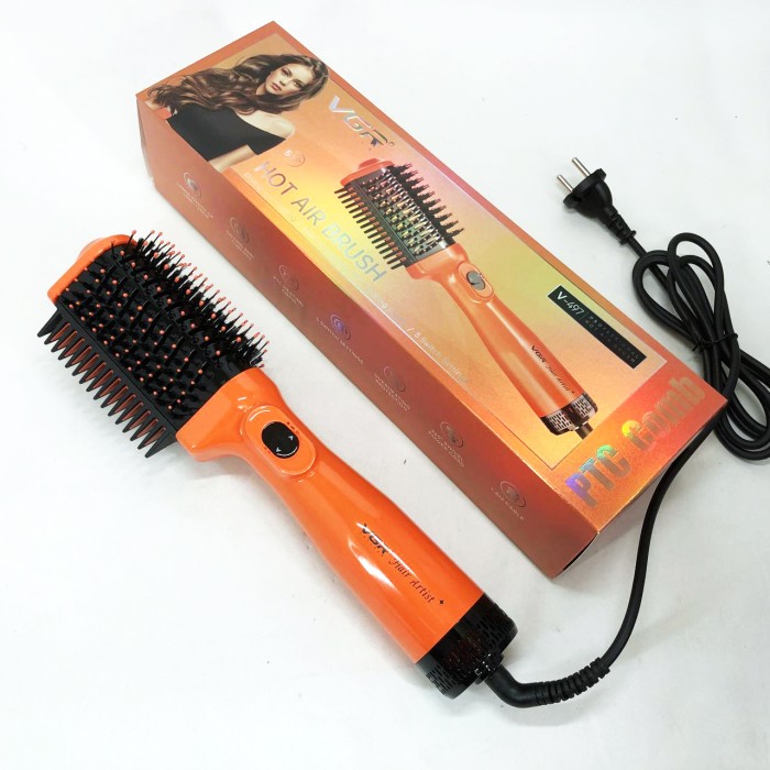 Зручний надійний фен для волосся, Фен для укладання будь-якого волосся, Фен-стайлер з функцією завивки GS-21