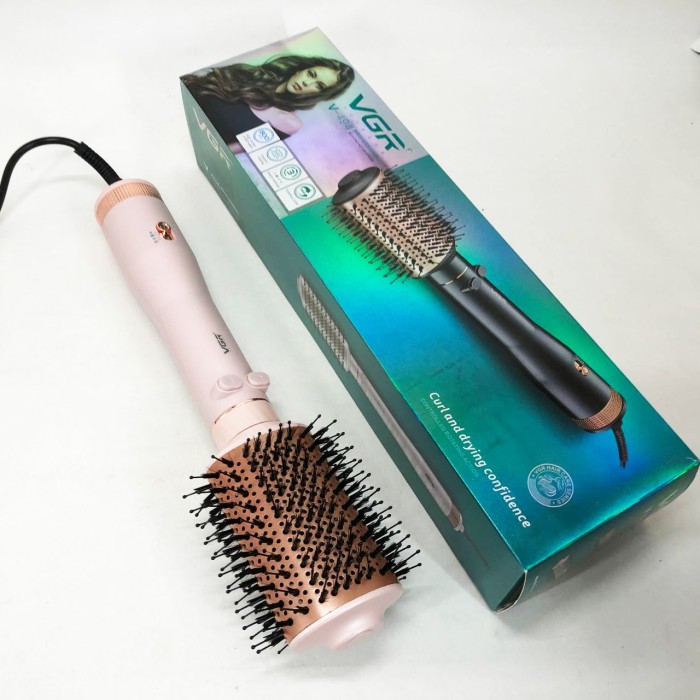 Зручний надійний фен для волосся VGR V-494 800 Вт, Електрофен з насадками, Фен брашинг OX-24