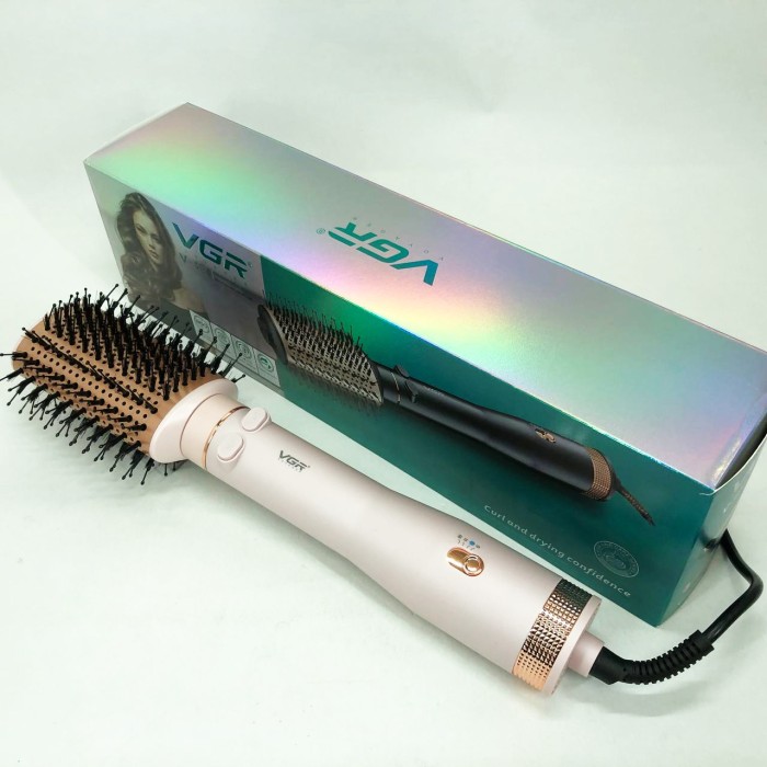 Зручний надійний фен для волосся VGR V-494 800 Вт, Електрофен з насадками, Фен брашинг OX-24
