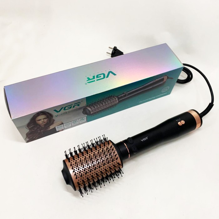 Електричний фен браш для укладання волосся VGR V-494 800Вт Black