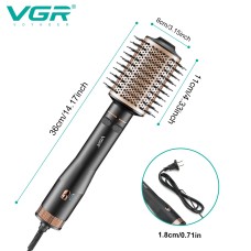 Фен-гребінець що обертається гребінець фен VGR V-494 2200 Вт, Супер потужний фен, Стайлер ZU-898 для укладання