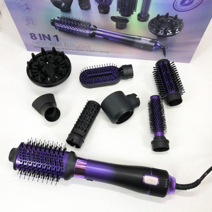 Фен-щітка для жінок з насадками VGR, Якісний фен для волосся, Хороший електричний фен HM-71