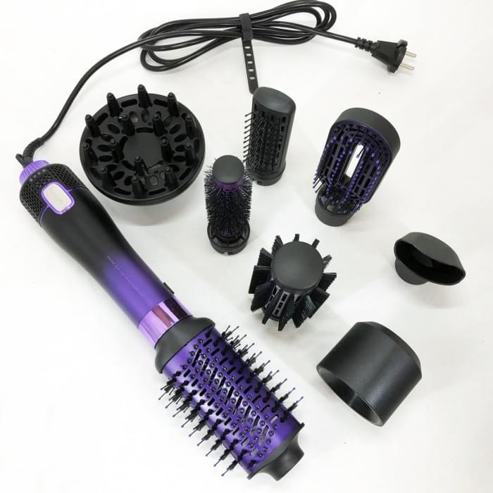Фен-щітка стайлер VGR 8 в 1 V-488. UX-889 Колір: фіолетовий
