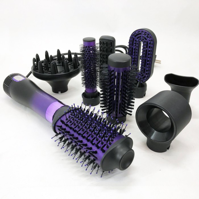 Професійний фен з іонізацією і термозахистом VGR, Фен-щітка-гребінець, Фен для дому та подорожей OS-75