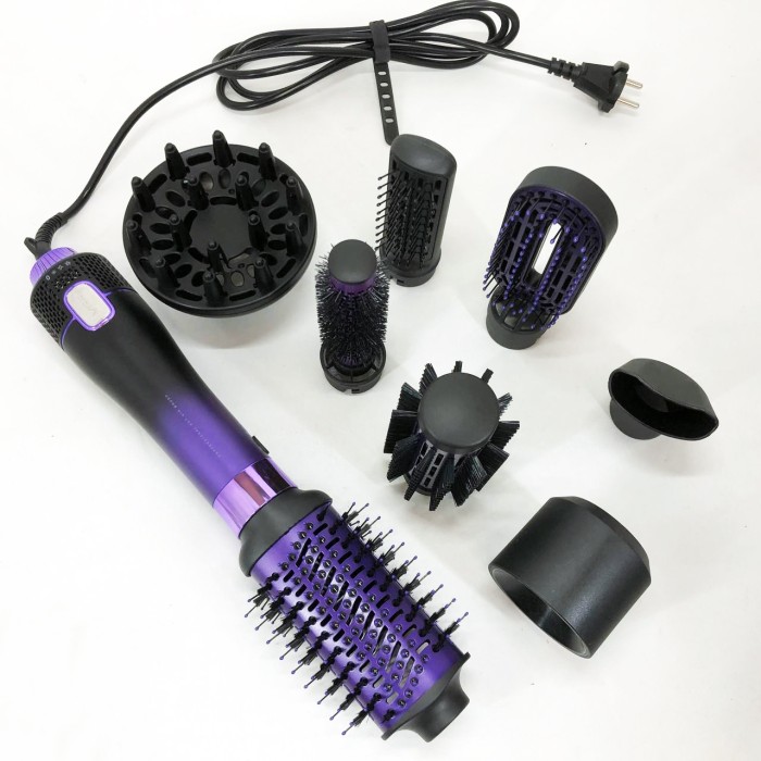 Професійний фен з іонізацією і термозахистом VGR, Фен-щітка-гребінець, Фен для дому та подорожей OS-75