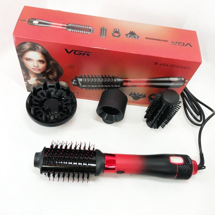 Фен-щітка стайлер VGR V-484 4в1 Red