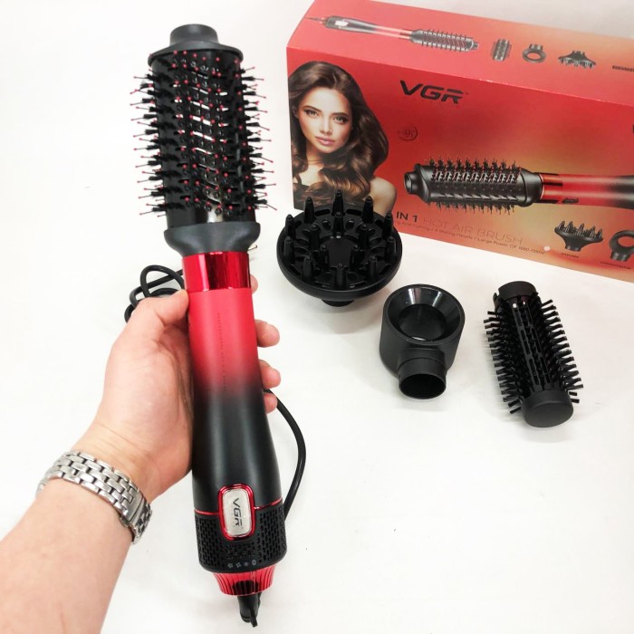 Фен-стайлер з функцією зручності використання VGR V-484 4 в 1, Фен гребінець для об'єму DC-76
