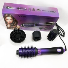 Фен-щітка для об'єму волосся VGR V-484 4 в 1, Фен гребінець фен з насадками Професійний для роботи DS-85