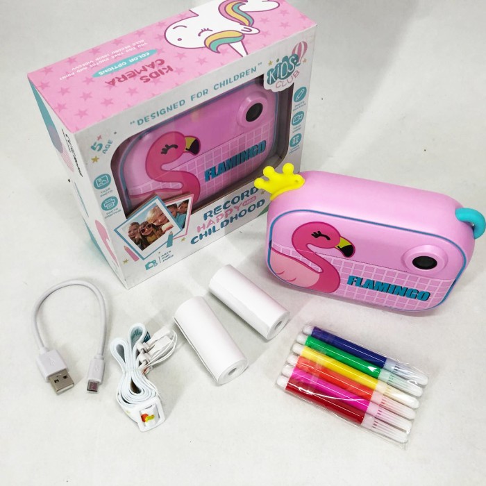 Фотоапарат миттєвого друку з картою пам'яті, Фотопринтер з термодруком дитячий, Дитячий міні фотоапарат ZT-88