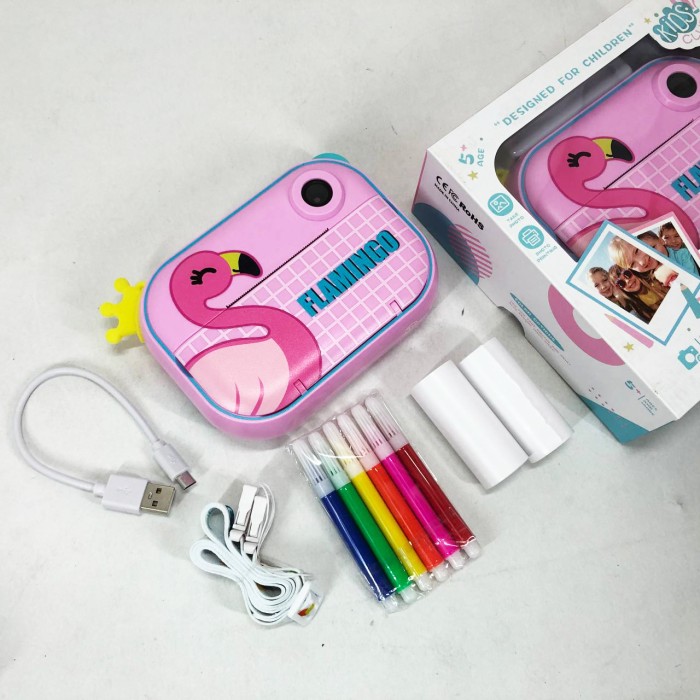 Фотоапарат миттєвого друку з картою пам'яті, Фотопринтер з термодруком дитячий, Дитячий міні фотоапарат ZT-88