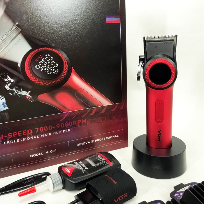 Бритва для бороди VGR V-001 RED, Чоловічий триммер для окантовки, Бритва тример JX-196 для чоловіків