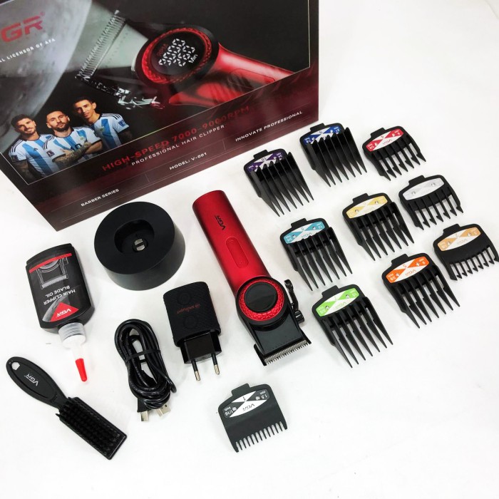 Бритва для бороди VGR V-001 RED, Чоловічий триммер для окантовки, Бритва тример JX-196 для чоловіків