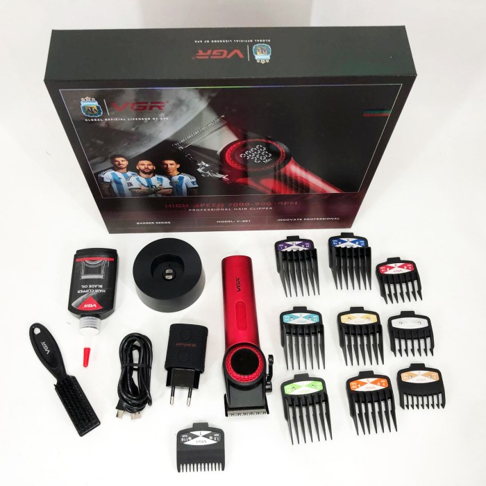 Машина для стрижки в домашніх умовах VGR V-001 RED Машинка для стрижки короткої MQ-80