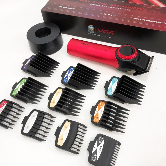 Машина для стрижки в домашніх умовах VGR V-001 RED Машинка для стрижки короткої MQ-80