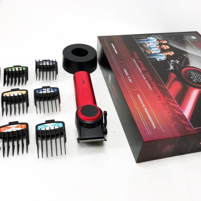 Професійна машинка для стрижки голови VGR V-001 RED, Хороші машинки для стрижки волосся AQ-508 для дому