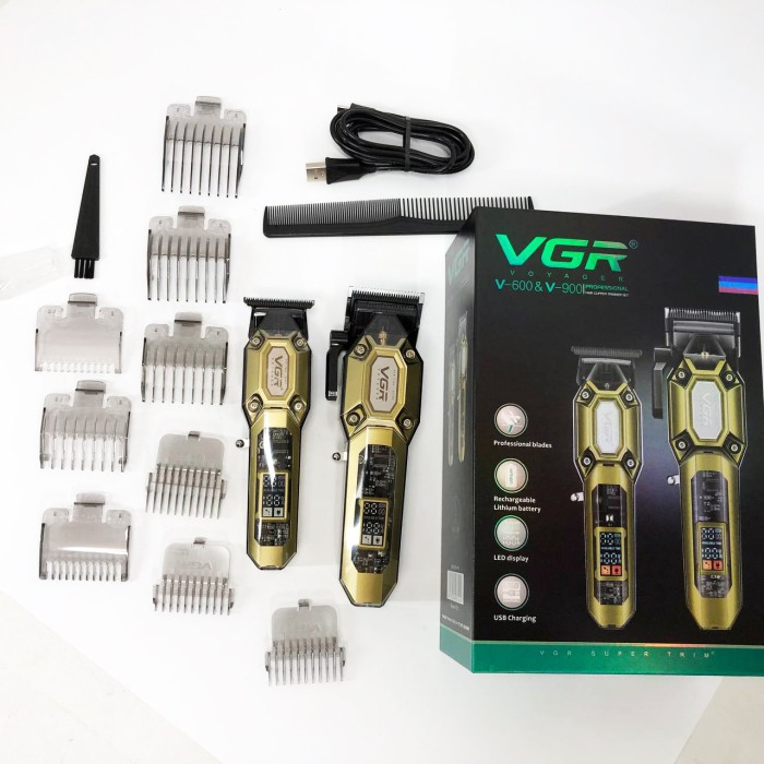 Машина для стрижки в домашніх умовах VGR 2 в 1 VGR V-600 V-900, Машинка для стрижки волосся міцна WQ-19