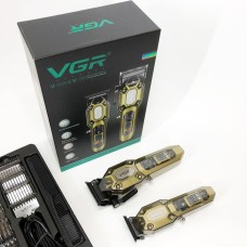 Машинка для стрижки волосся для професіоналів VGR 2 в 1 VGR V-600 V-900, Професійний тример DP-717 для гоління