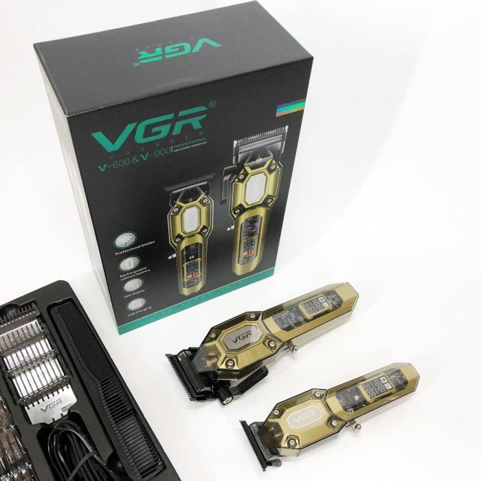 Машинка для стрижки волосся для професіоналів VGR 2 в 1 VGR V-600 V-900, Професійний тример DP-717 для гоління