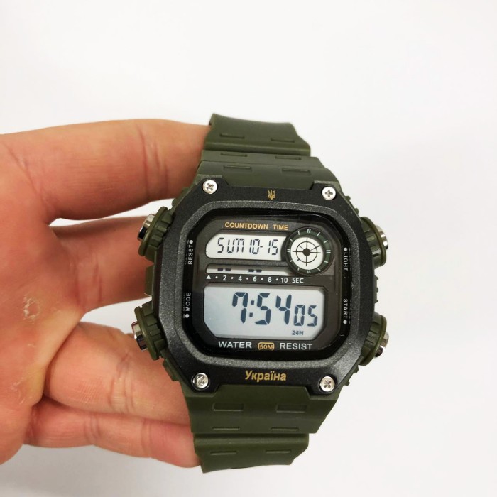 Годинник для кемпінгу та відпочинку SKMEI 6212/2126AG, Стильний армійський годинник ZU-37