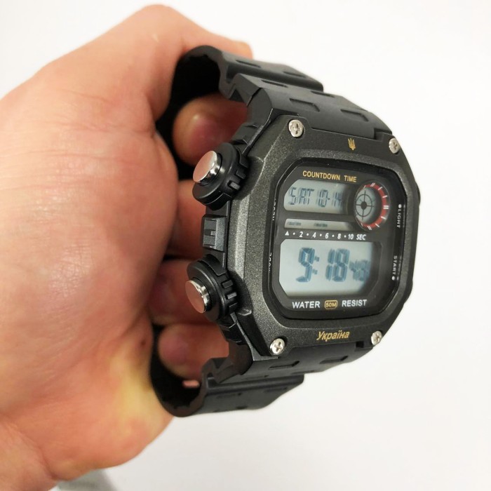 Армійські годинники мілітарі SKMEI, Електронні вологозахищені наручні годинники для походів UV-69