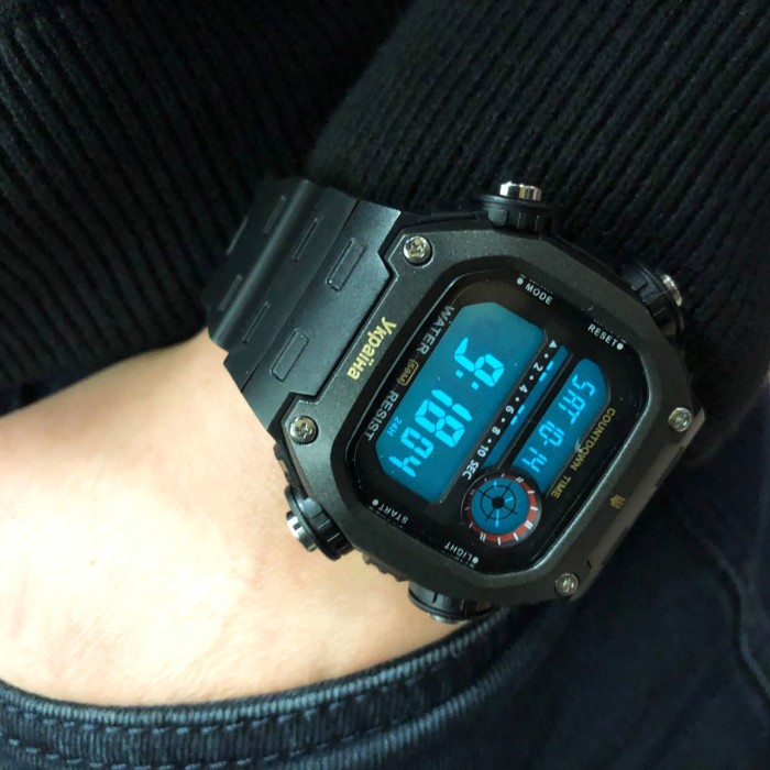 Армійські годинники мілітарі SKMEI, Електронні вологозахищені наручні годинники для походів UV-69