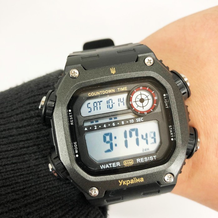 Армійські годинники мілітарі SKMEI, Електронні вологозахищені наручні годинники для походів UV-69