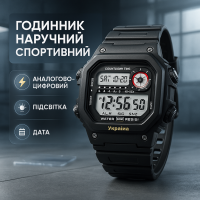 Бюджетний спортивний годинник SKMEI, Годинник наручний спортивний армійський оригінал GD-94