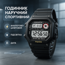 Бюджетний спортивний годинник SKMEI, Годинник наручний спортивний армійський оригінал GD-94